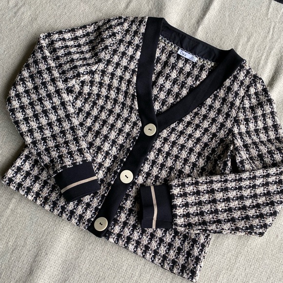 Small Vintage Looking Bomber cardigan - Picture 2 of 8